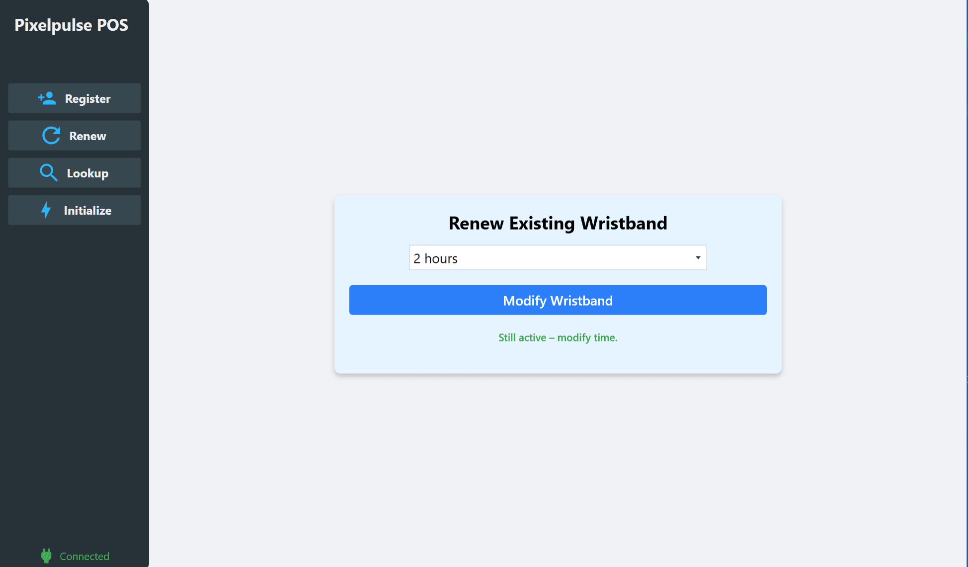 Pos Renew Process With Active Time Already