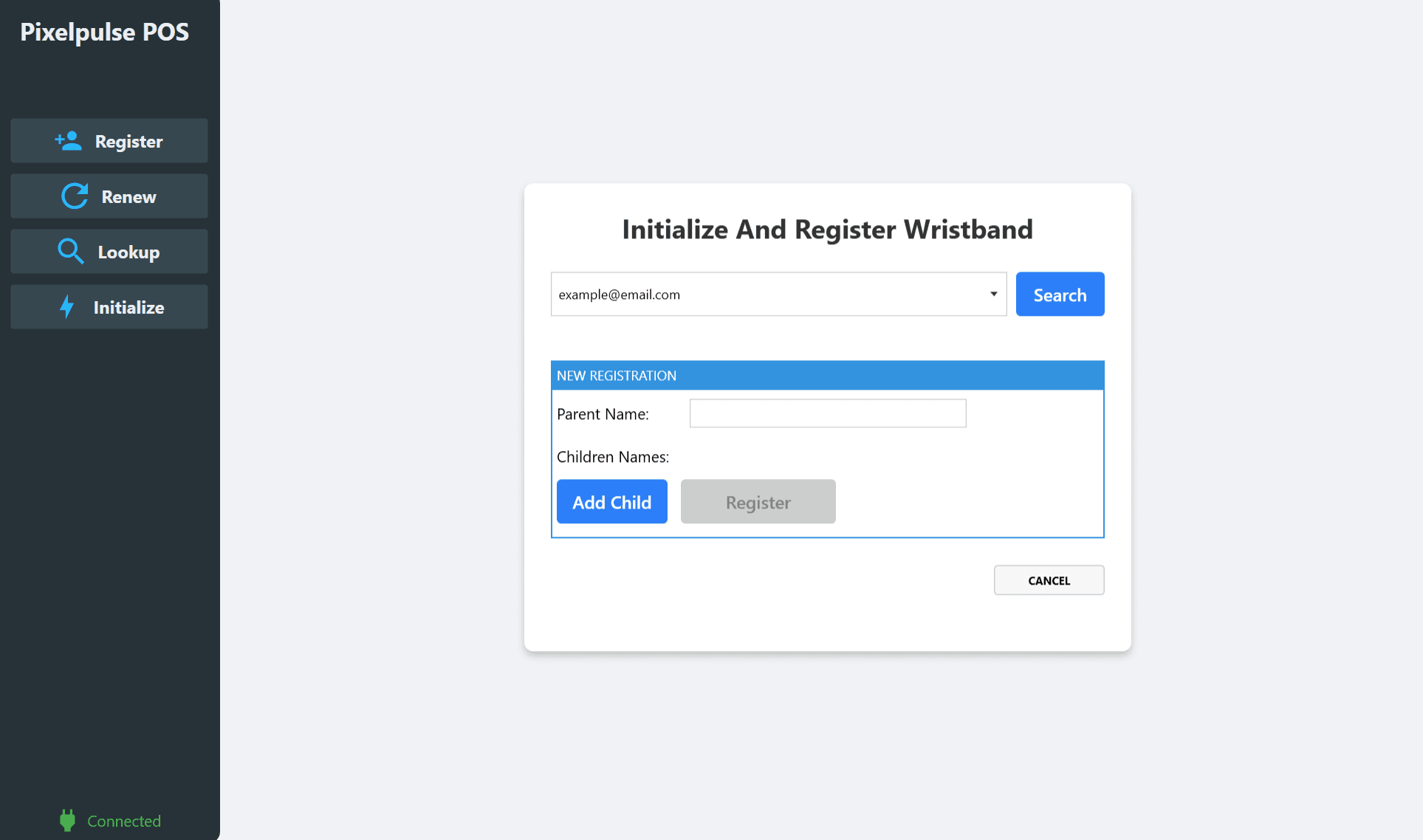 Register Process New Player 1